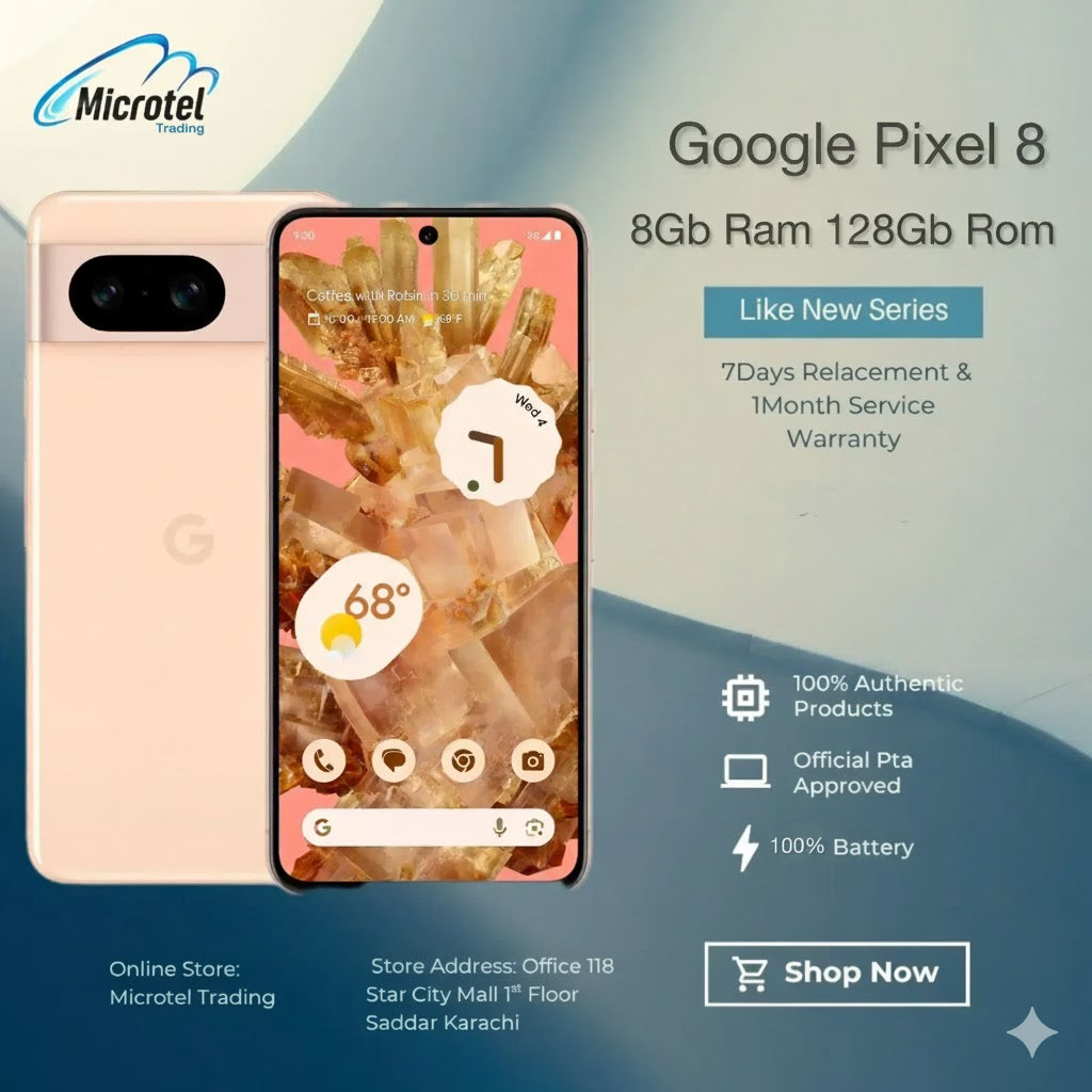 Google Pixel 8 8GB RAM 128GB ROM Official PTA Approved Like New 3 Months Warranty