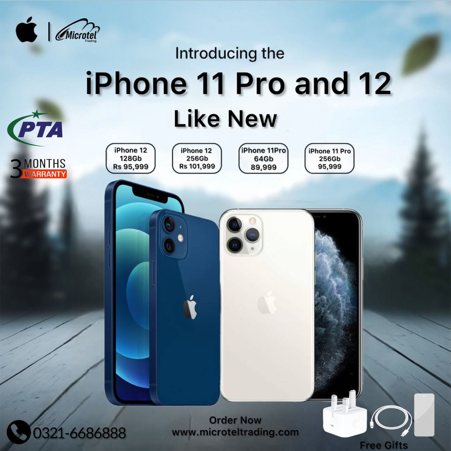 Apple iPhone 11 Pro Just Like New Mobile Official PTA Approved With Free Gits 20w Adapter Usb Cable Free Cover Free Front And Back Protectors
