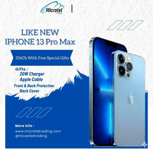 Apple iPhone 13 Pro max 128GB Just Like New Mobile Official PTA Approved With Free Gits 20w Adapter Usb Cable Free Cover Free Front And Back Protectors