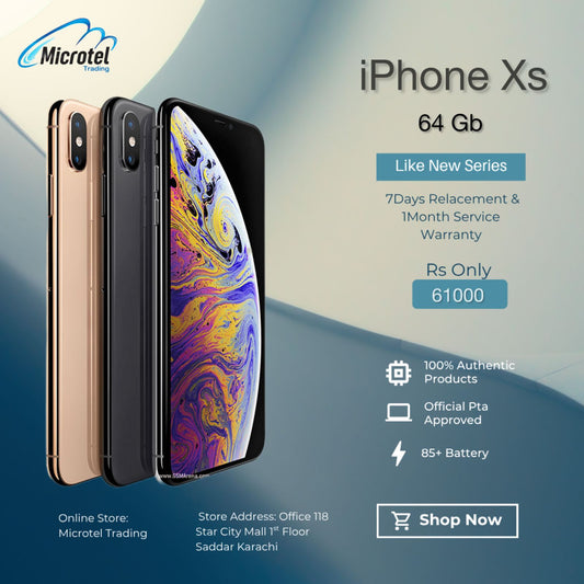Apple iphone Xs Just Like New Mobile Official PTA Approved With Free Gits 20w Adapter Usb Cable Free Cover Free Front And Back Protectors