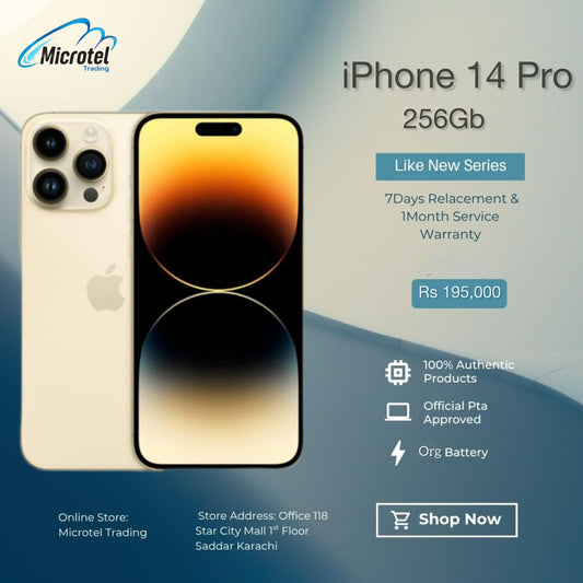 Apple iPhone 14 Pro Just Like New Mobile Official PTA Approved With Free Gits 20w Adapter Usb Cable Free Cover Free Front And Back Protectors